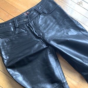 Authentic Leather Pants, Bootcut jean style leather pants EUC danier